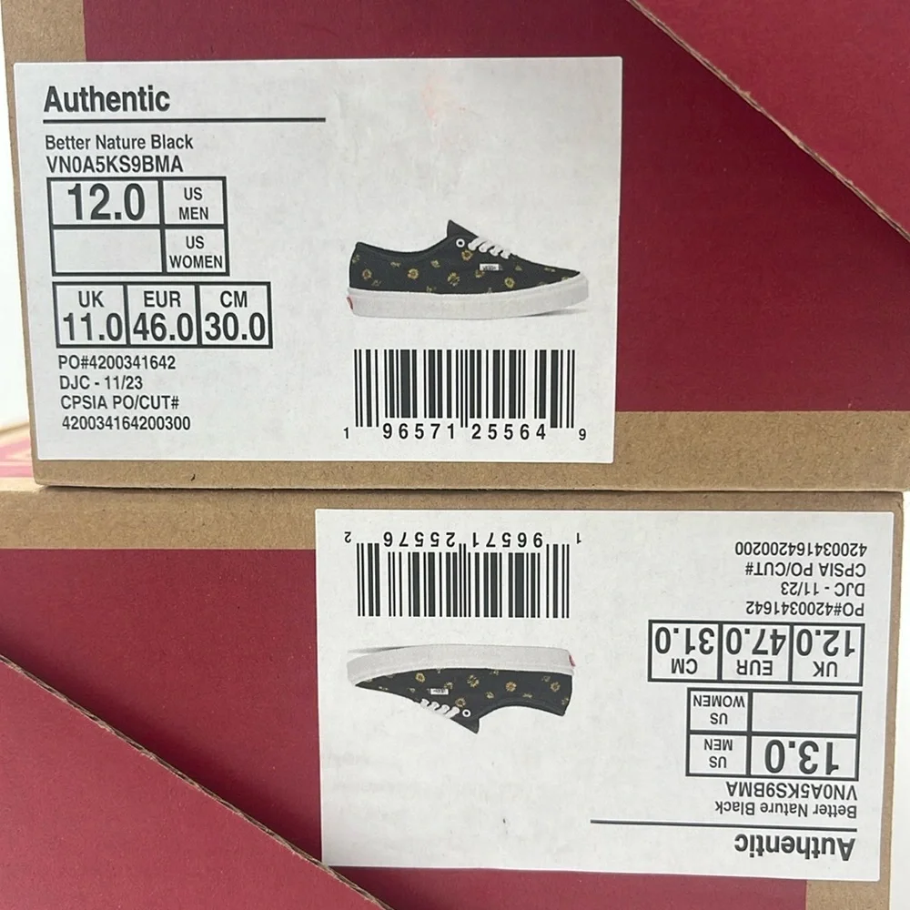 Vans Men’s Black Sneakers with Yellow Floral Print Authentic
Better Nature Black - Picture 16 of 16